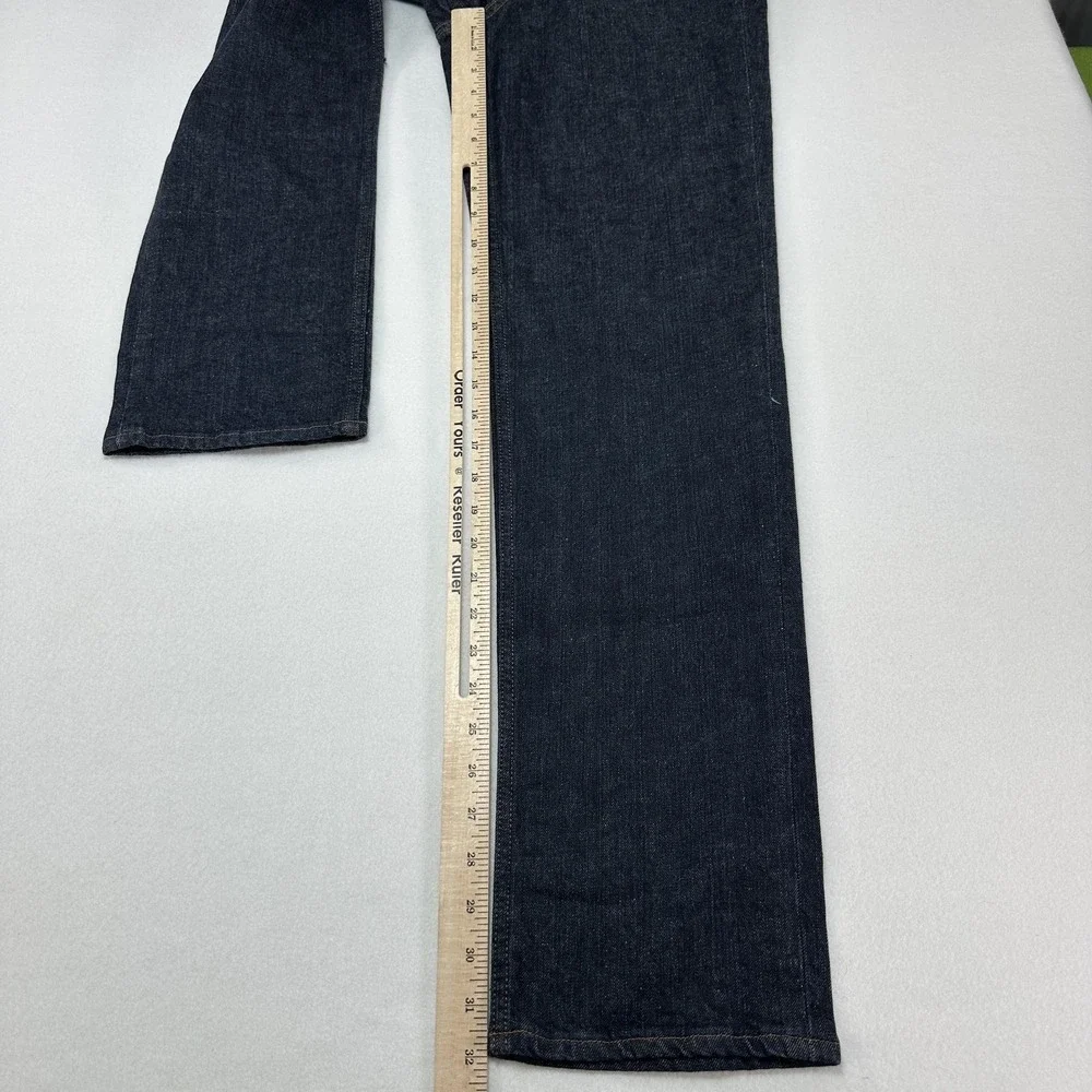 40 Grit Jeans Mens 28x32 Blue Standard Fit Straight Dark Wash Stretch Denim Work